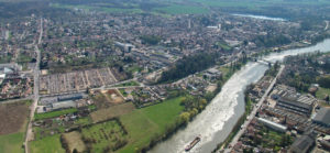 vue aérienne de beaumont sur oise