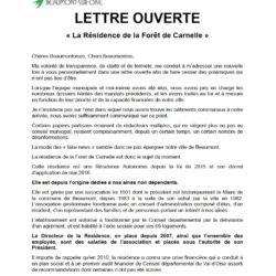 Lettre ouverte