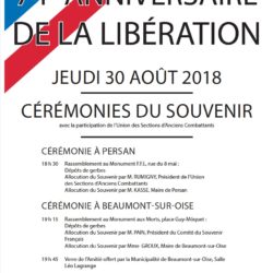 Cérémonie anniversaire Libération de Beaumont