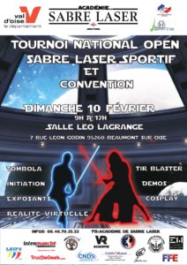 Affiche tournoi sabre laser